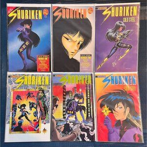 Full Run Shuriken Cold Steel #1-6 Eternity Comics 1989 Exciting Adventure